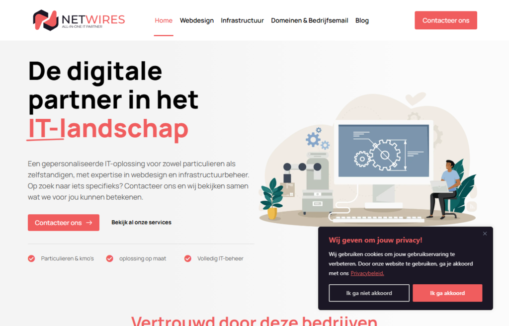 De vorige Netwires-website