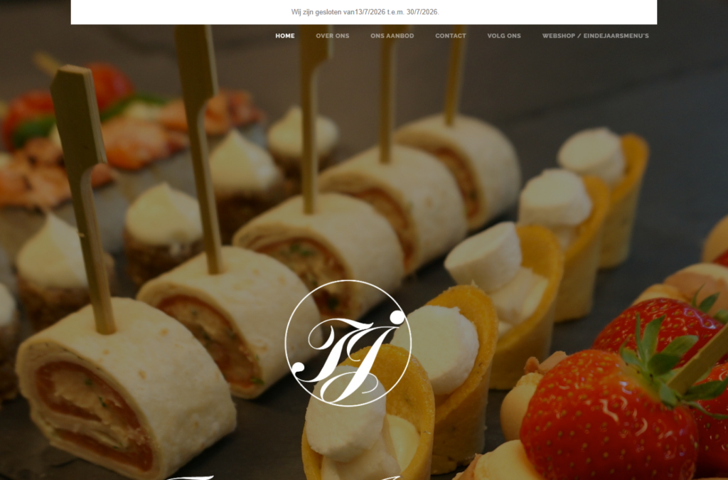 De website van Traiteur Jeurissen